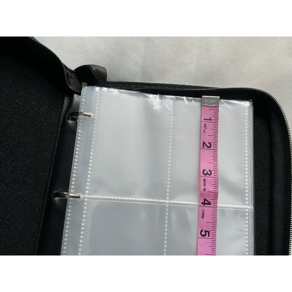 HUTRADE  Album Trading Cards 400 Pockets 50 Pages Waterproof  Pu With Zipper